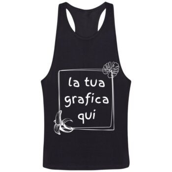 canotta unisex bianca personalizzabile con la tua grafica