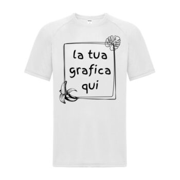 maglietta unisex bianca personalizzabile con la tua grafica