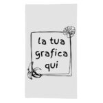 telo mare bianco personalizzabile con la tua grafica