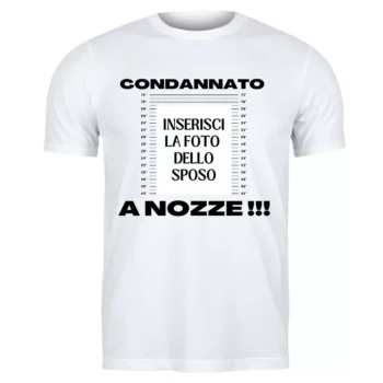 T-shirt Addio al Celibato personalizzata