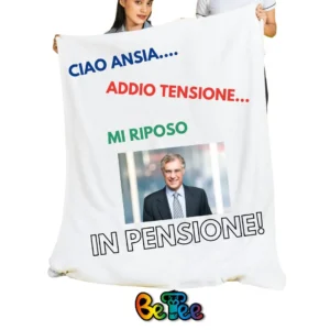 plaid personalizzato per la pensione