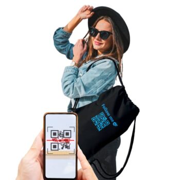 Zaino personalizzato con Qr code Social