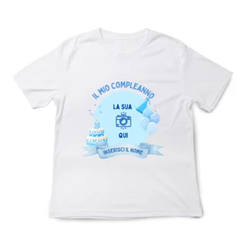 maglietta personalizzata per il compleanno da bambino