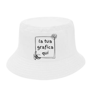 cappellino fisher bianco personalizzabile con la tua grafica