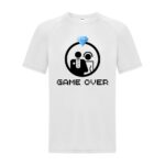 maglietta addio al celibato bianca "game over"
