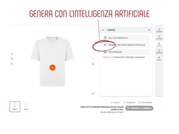 generatore di t-shirt con l'ai