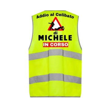 Gilet Alta Visibilità Personalizzato Addio al Celibato