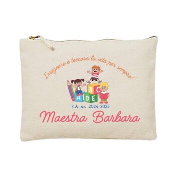 Pochette regalo per la maestra personalizzata
